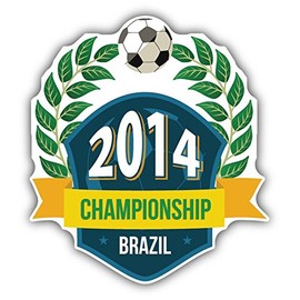 Zirni Brazil Soccer Championship 2014 Sticker Decal Design