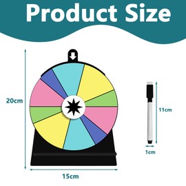CocCCoon 2 Pcs Spin The Wheel Spin The Wheel With Stand Wheel Of Fortune,Wheel Of Fortune Spinning Wheel Spinning Wheel For Prizes,Prize Wheel For Carnivals, Trade Shows, Holiday Activities