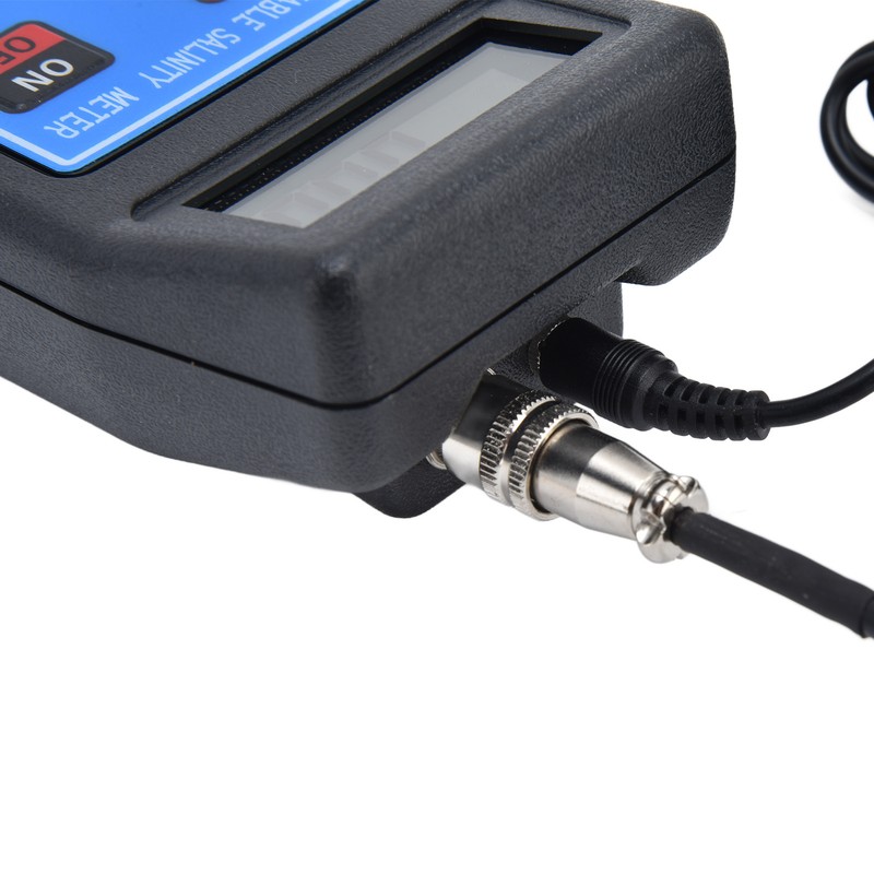 Portable Salinity TEMP Meter Multifunction Water Quality Analyzer for Aquarium
