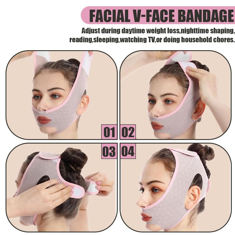 UEIOAVL Face Tightening Bands, 1 Piece Beauty Face Contouring Sleep
