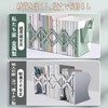 金属製 ブックスタンド 伸縮自在 本立て 倒れない ペン立て付き 多機能収納 デスク周り オフィス 在宅勤務