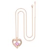 Kruckel June Crystal Necklace - Gold Plated Heart Encased Birthstone