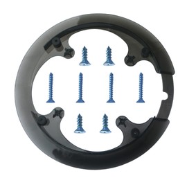 Yundxi Bicycle Chainring Protector, 42T Chain Guard Ring, Sprocket Cover, Plastic Bicycle Sprocket for 42 Teeth Bicycles and Mountain Bikes (Grey 9.6 cm)