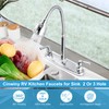 Cinwiny RV Kitchen Sink Faucet Deck Mounted 8 Inch Camper