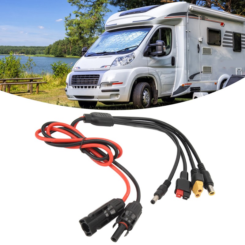 Solar Connector to XT60 Female Adapter Cable Weather Resistant Multi