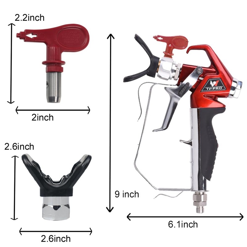 Airless Paint Spray Gun with 517 tip High Pressure 4000