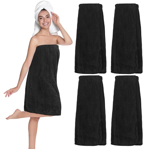 Tigeen 4 Pcs Spa Wrap Towel Wrap for Women Spa