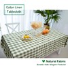Midsummer Breeze Buffalo Plaid Rectangular Tablecloth-Cotton Gingham Table Cloth for