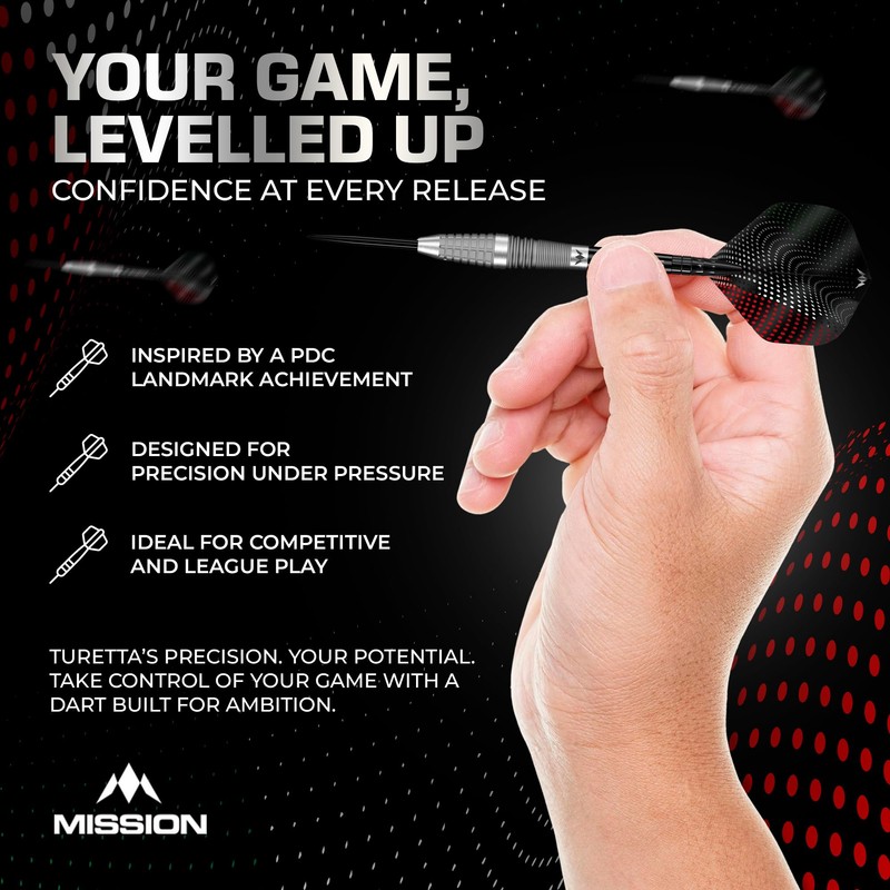 Mission | Michele Turetta Darts | Steel Tip | 95%