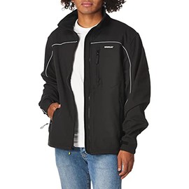 Caterpillar Men's Soft Shell Jacket (Regular and Big & Tall Sizes), Black, XX-Large