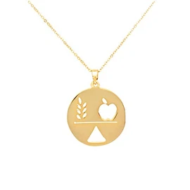 Collar de Profesiones - Collar de Licenciatura - Abogada - Psicóloga- Estilista - Maestra - Nutriologa - Química - Chapa de oro Premium - Regalos para graduaciones - Tutti Joyería (Nutriologa)
