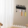Key Holder for Wall, Metal Black Organizer Wall Mount, Key