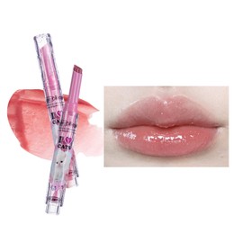 Flortte Melting Sheer Lip Lip Gloss, High Coloring Lip, Blood, Lipstick, No Shedding, No Smudging Makeup, Lipstick, Moisturizing, Colored Lip, Glossy, Long Lasting, Long Lasting (S02)