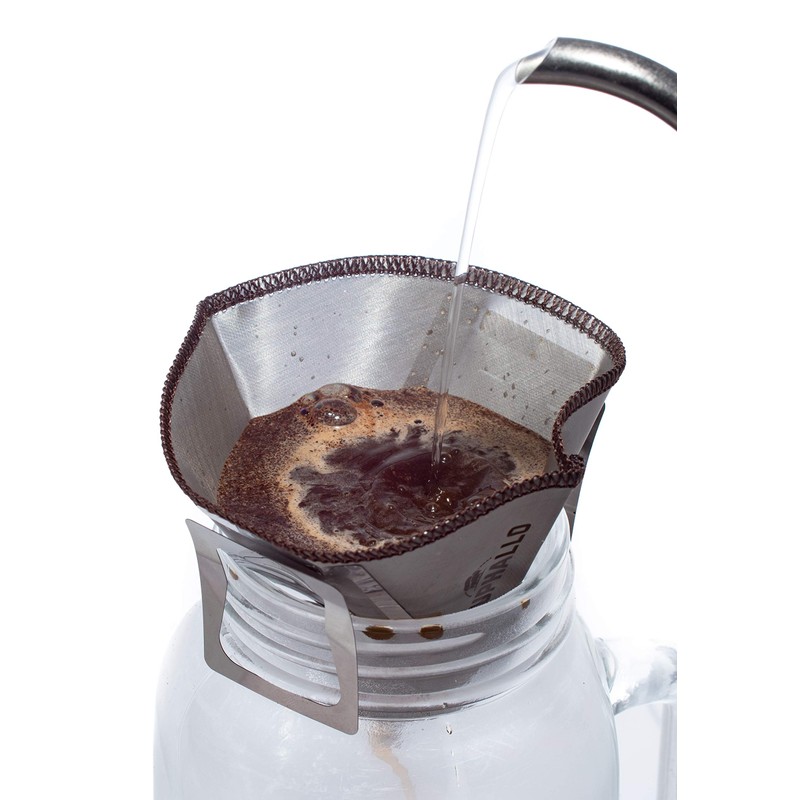 Buphallo Stainless Steel Pocket Drip Filter - Circle Cone #2
