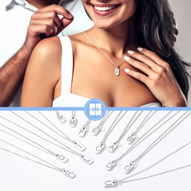 Silvora Letter Pendant Necklace for Women in Silver Alphabet A-Z Necklace with Pendants with 41 cm + 5 cm Extension Chain, Lead