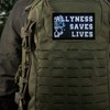 Allyness Saves Lives Skull Printed Hook & Loop Patch, Tactical