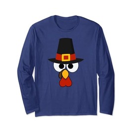 Turkey Face Pilgrim Hat Shirts Turkey Trot Time Gift