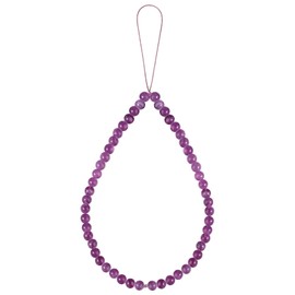OAIITE Semi-Precious Gem Stones Beaded Phone Charm Cell Phone Lanyard Wrist Strap Handmade Natural Gemstone Phone Chain string, Stone, Amethyst