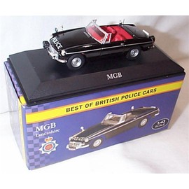 atlas editions best of british police black MGB lancashire car 1.43 scale diecast model