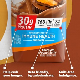 Shake, Chocolate Peanut Butter, 30g Protein, 11 fl oz, 12 Ct