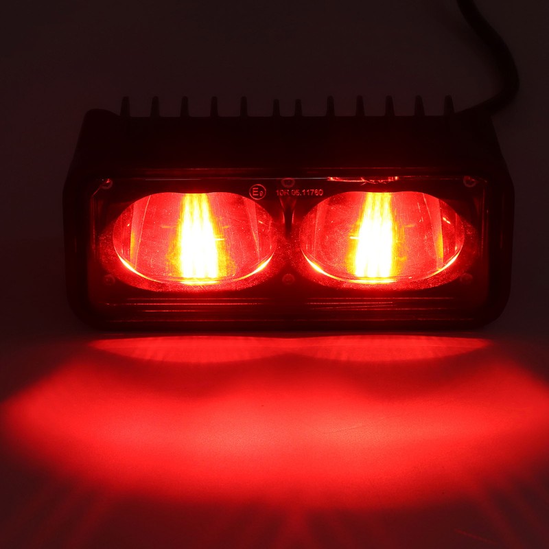 Double Lens LED Forklift Safety Light Robust High Brightness Straight