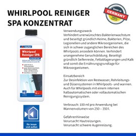Baufan Spa Whirlpool System Cleaner 1L - Cleaning Pipes & Nozzles | BAuA No. 118431