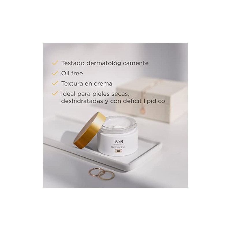 Isdinceutics Glicoisdin 8 Soft, Crema Facial Antiedad con Ácido Glicólico