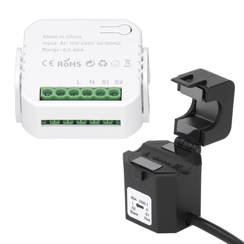 Smart Energy Monitor WiFi Single Phase Smart Energy Meter 0.2‑80A