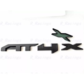 GMC 1PC Matte Black Front Grill AT4X OVERLAY Emblems 2023-2024 Canyon AT4X