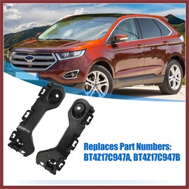 HEROFFIX 1 Pair Left and Right Side Front Bumper Mounting Support Bracket BT4Z17C947A BT4Z17C947B for Ford Edge 2011-2014 for Lincoln MKX 2012-2015 Replace Parts