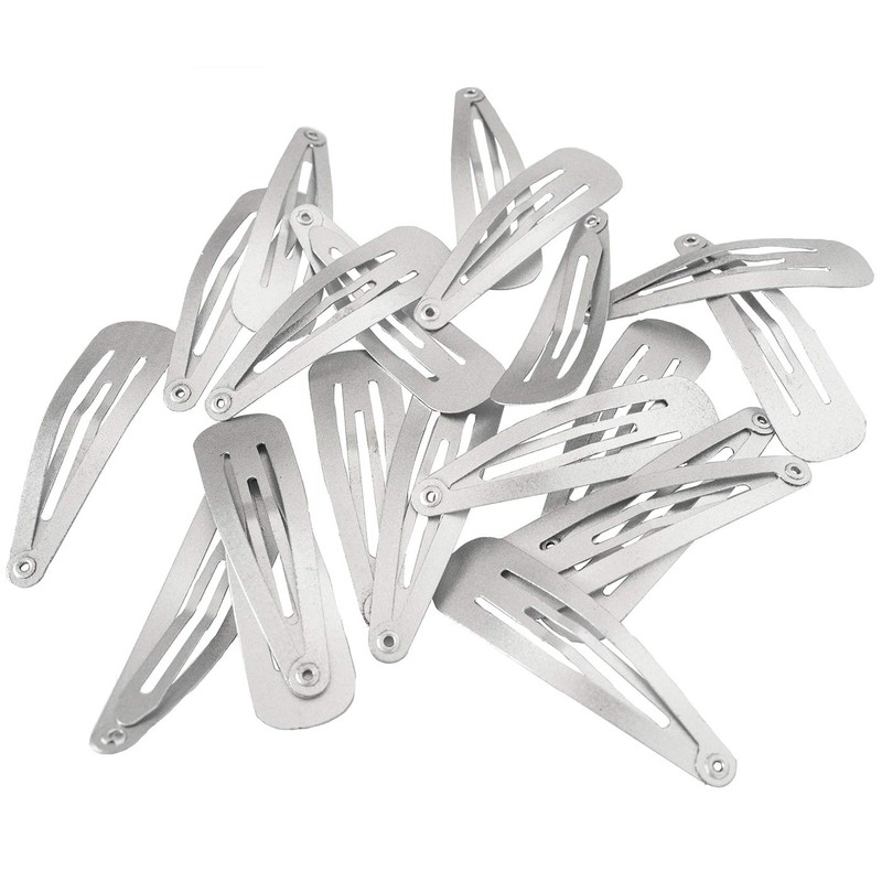 HAARallerliebst Hair Clips (20 Pieces | Silver Shimmering | 5