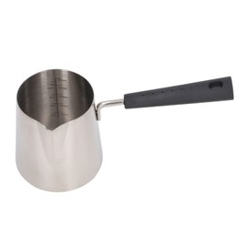 Cafetera Turca, Cafetera Turca De Acero Inoxidable Para Estufa, Pocillo Para Cafetera, Calentador De Arena Para Café Turco,Mini Cafetera con Pico Vertedor(350ML)