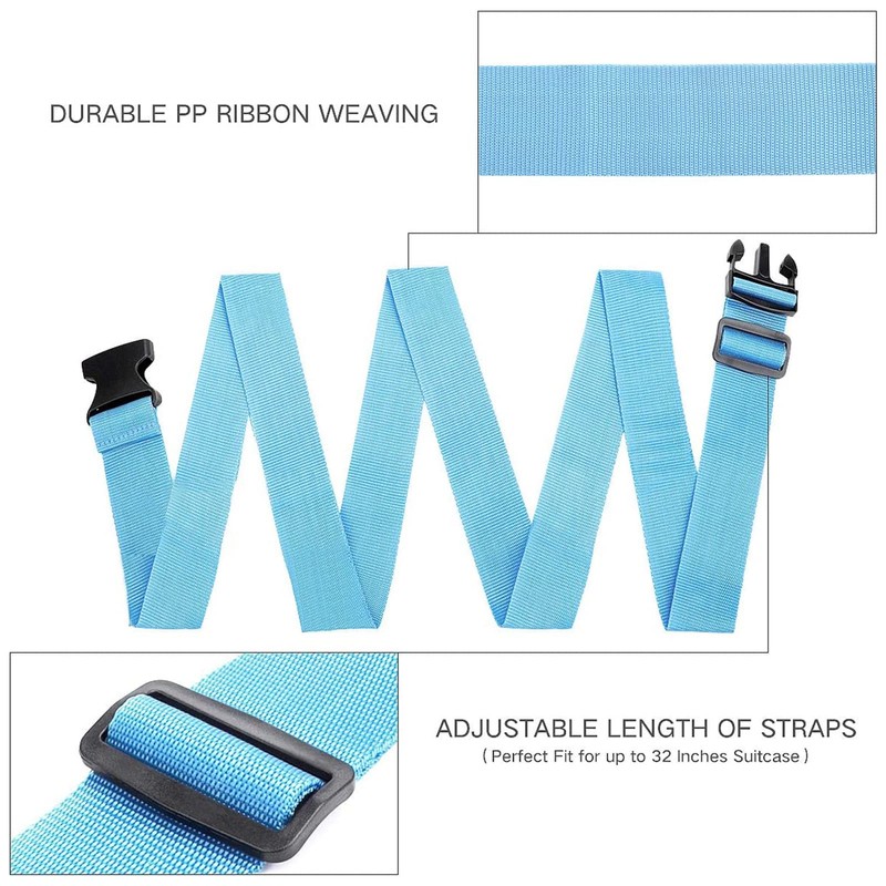Suitcase Strap, Pack of 8, Luggage Strap, Adjustable Suitcase Strap,