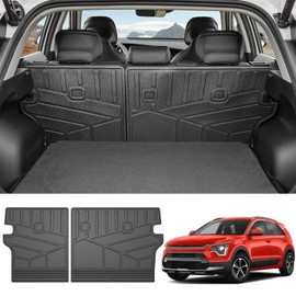 Utiiy Seat Back Cover Fit for 2023 2024 Kia NIRO EV Accessories Cargo Liner TPE Cargo Mat Back Seat Protector Trunk Mat for 2024 Kia NIRO EV(Not Fit Dual Level Cargo Board)(Seat Back Cover)