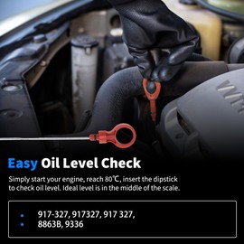 HiSport Transmission Fluid Dipstick - Compatible with Chrysler Jeep Dodge Dip Stick for Checking Oil Tester Tool Replacement 917327