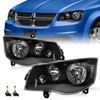 TUSDAR Headlight Assembly Set for 2008-2016 Chrysler Town & Country