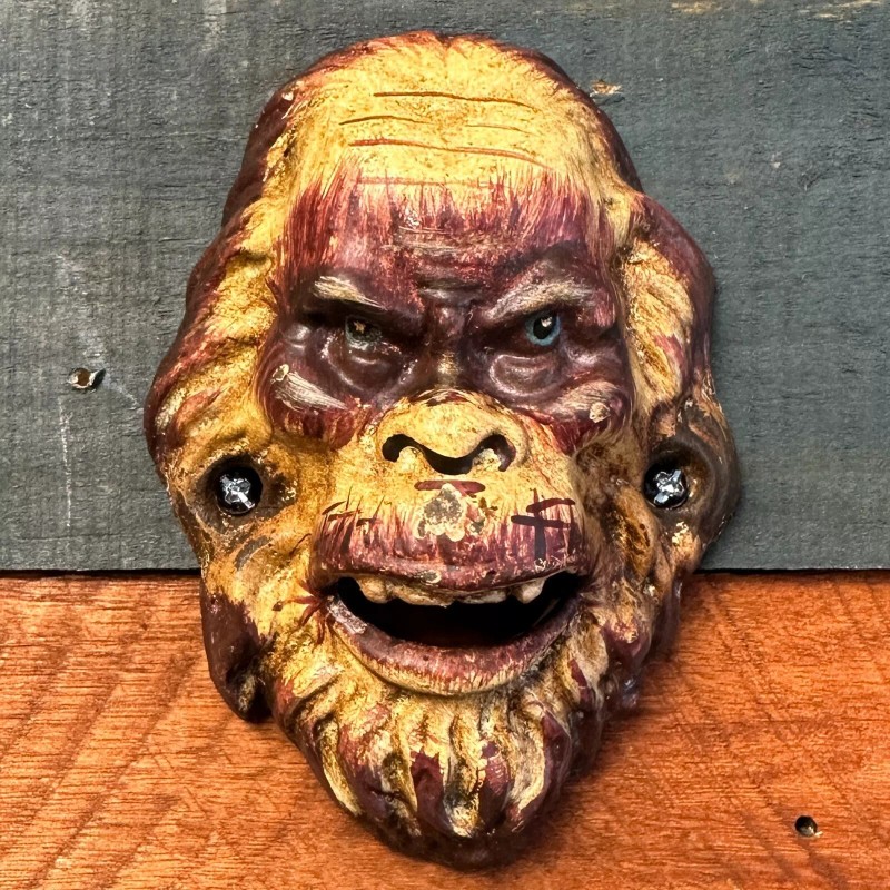 Bigfoot Sasquatch Cast Iron Wall Mounted Bottle Opener Vintage Antique
