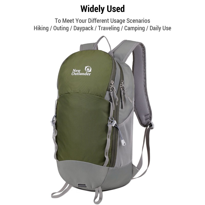 New Outlander 25L Hiking Backpack Waterproof Lightweight Daypack for Men