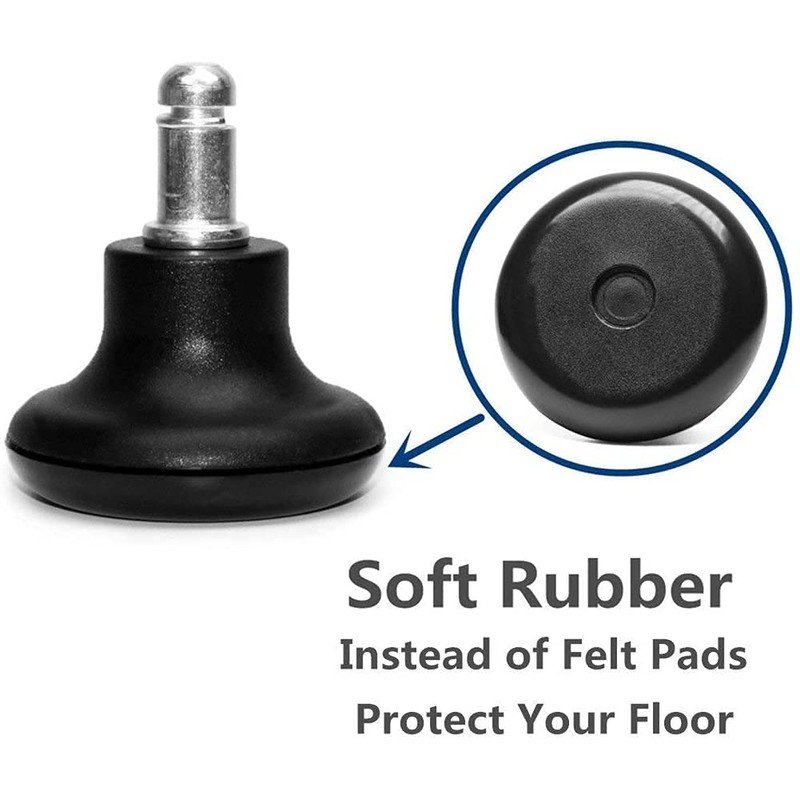 Namvo 5pcs Office Chair Bell Glides 2 Inch, Replacement Stopper