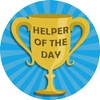 144 Helper of the Day 30mm School Reward Stickers for