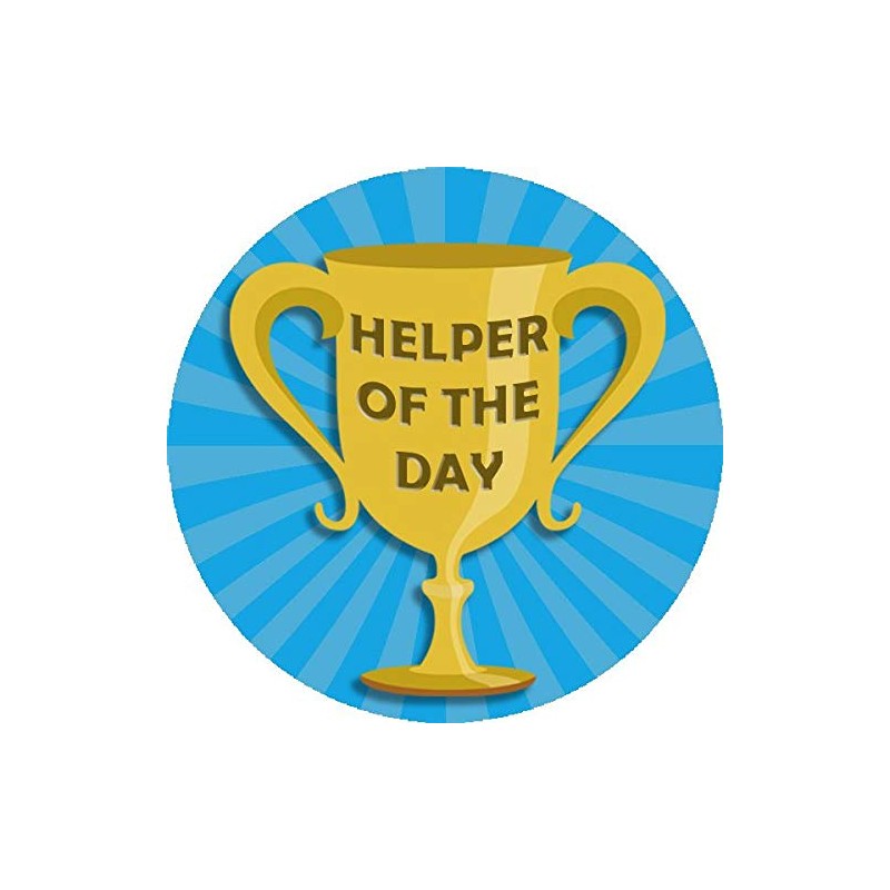 144 Helper of the Day 30mm School Reward Stickers for
