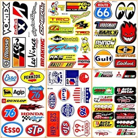 Cars Motor STP Esso Gulf 76 Oil NHRA Drag Racing Lot 6 Vinyl Graphic Decals Stickers D6095