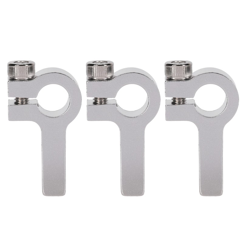 3Pcs Tube Clamp Hub Aluminum Shaft Clamping M4 Thread Mounting