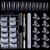 Dual Nail Forms Set, 120pcs Dual Forms Nails with 10pcs