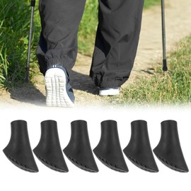 JIYIN 6 Stück Nordic Walking Stöcke Gummipuffer, Walking Stöcke Gummipuffer für alle gängigen Wanderstöcke für Trekking Asphalt Kies Gebirge(11mm)
