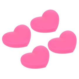 PATIKIL Tennis Vibration Dampener, 4 Pack Heart-Shaped Silicone Shock Absorber Racket String Damping for Tennis Racquet, Pink