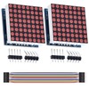 DAOKI 2Pack MAX7219 8x8 Dot Matrix Single Red Light MCU