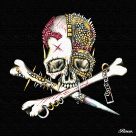 [a-toderi] skull motif Interior Panel Roe – 0006 