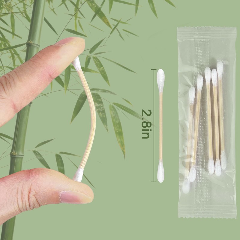 1000 Count Individually Wrapped Double-Tipped Travel Cotton Swabs