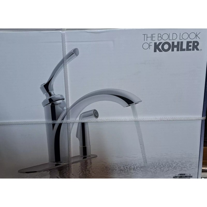 KOHLER Linwood Kitchen Faucet With side spray chrome polished R29671-CP